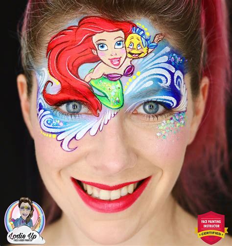 ariel face paint|More.